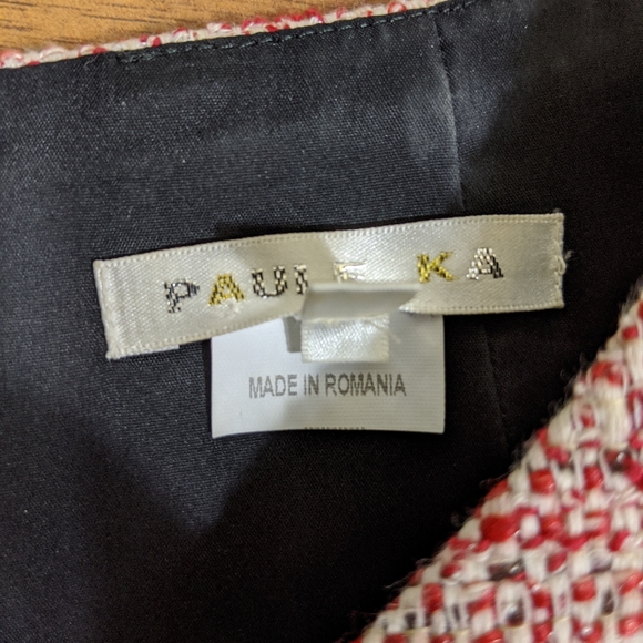 NWOT PAULE KA Tweed Denim A-Line Dress - Picture 5 of 8